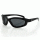 Zan Headgear Arizona Sunglass, Shiny Black Frame, Smoked Lens EZAZ001