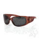 Zan Headgear Boise Sunglass, Smoked Lens, Crystal Brown Frame EZBE02