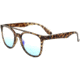 Zan Headgear Levee Sunglasses, Brown Tortoise Frame, Clear Blue Light Lens, EZLE001B