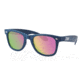 Zanheadgear Winna Sunglass,Steel Blue Frame,Smoked Purple Mirror Lense, Blue, One Size Fits Most EZWA03