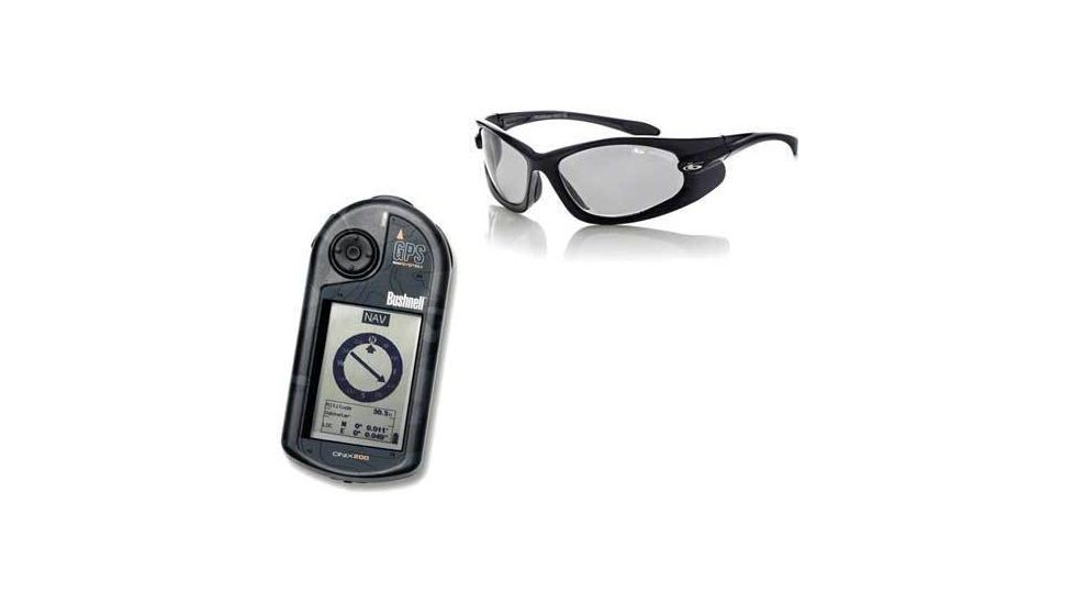 2-PC Complete Hiking Gift Package - Bushnell ONIX 200 GPS Handheld Navigation 362000 &amp; Bolle Windshear Sunglasses 10557