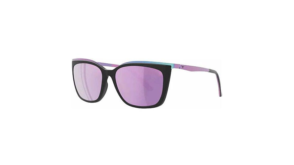 3M Force Flex Lola Sunglasses, Black/Pink Frame, Pink Mirror Polarazed Lens, FF45082