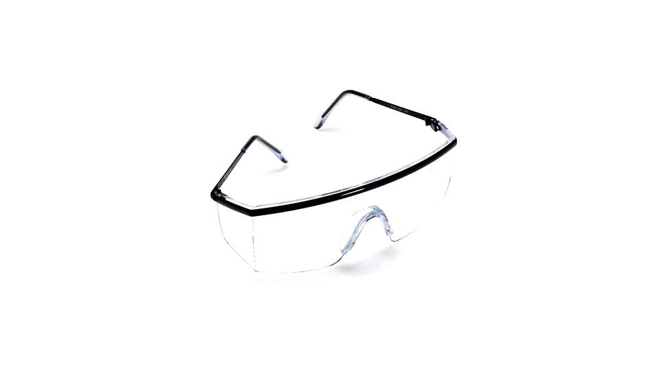 3M Nassau Plus Protective Eyewear 14300-00000-20, Black Frame, Clear Lens, 20 EA/Case