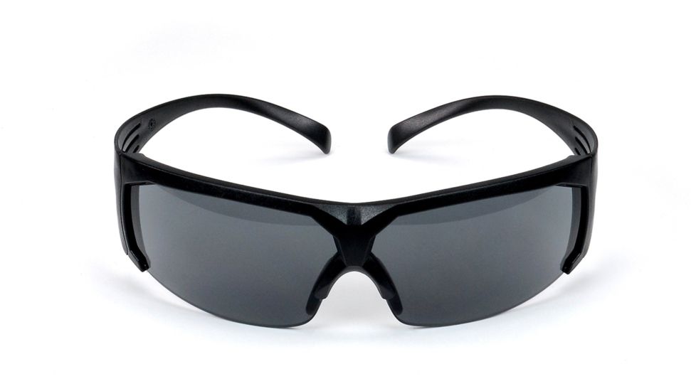 3M SecureFit Tactical Series SF602SGAF-TAC, Grey Scotchgard Anti-Fog lens, Black Frame, 10 ea/case, Black, One size fits most, SF602SGAF-TAC