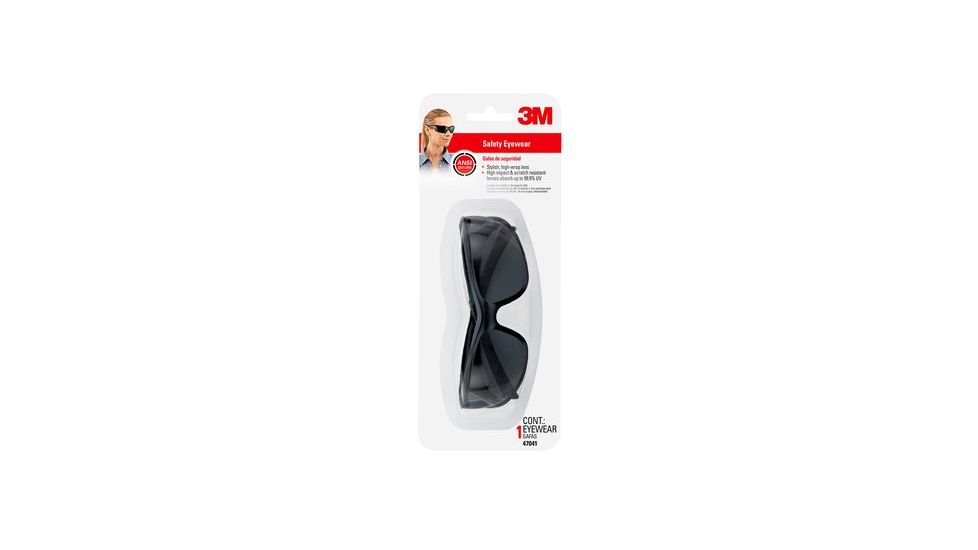 3M Virtua AP, Safety Eyewear,Grey Frame, Grey/Scratch Resistant Lens, 6 47041-WV6