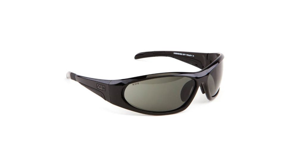 5.11 Ascend Tactical Sunglasses, Black Frame, Polarized Smoke Lenses 52017-019-1SZ