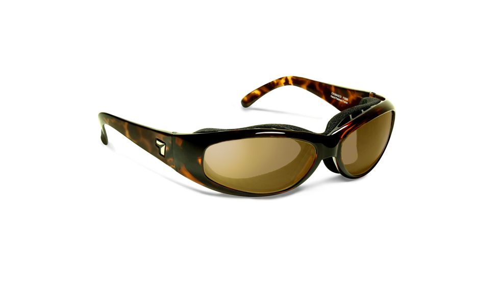 7 Eye Air Shield Chubasco Sunglasses,Photochromic Day Night Contrast Lens,Dark Tortoise Frame,S-L 350627