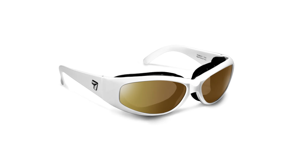 7 Eye Air Shield Chubasco Sunglasses,Photochromic Day Night Contrast Lens,Glacier White Frame,S-L 350027
