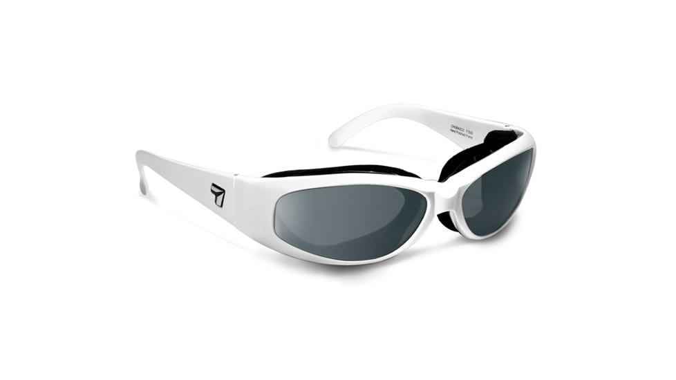 7 Eye Air Shield Chubasco Sunglasses,Photochromic Day Night Eclypse Lens,Glacier White Frame,S-L 350017