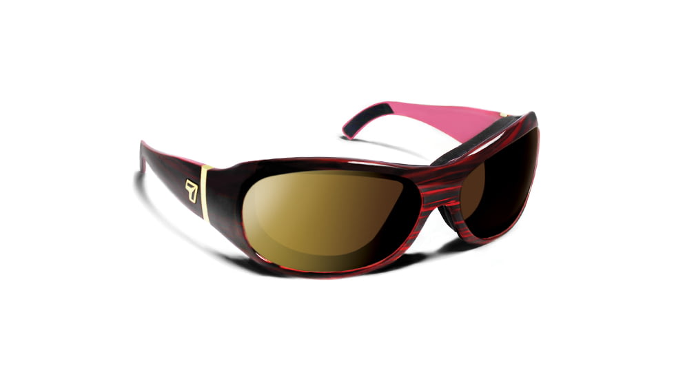 7 Eye Briza/ SharpView Sunglasses Polarized Copper, Ruby Frame, S-L 316954