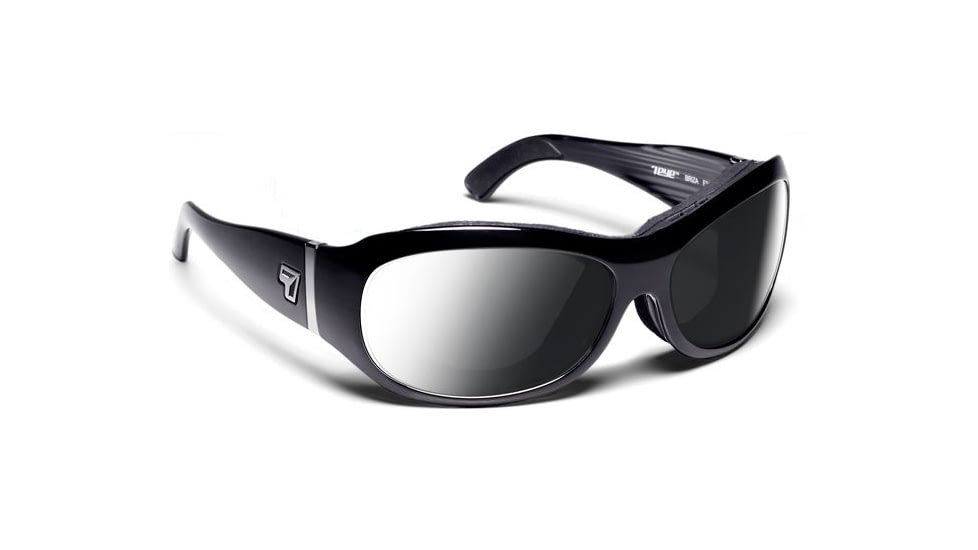 7 Eye Briza Sunglasses, DARKshift Extra Dark Photochromic Lens, Glossy Black Frame, M-L 310516