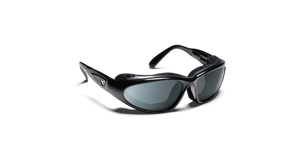 7 Eye Cape Sunglasses Glossy Black Frame