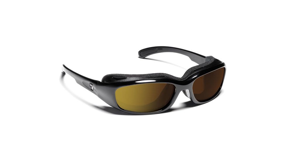 7 Eye Churada- SharpView Glossy Black Sunglasses, S-M 160554