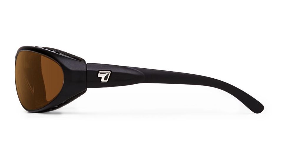 7 Eye Cyclone Sunglasses, Matte Black Frame, Sharp View Copper Lens 200142