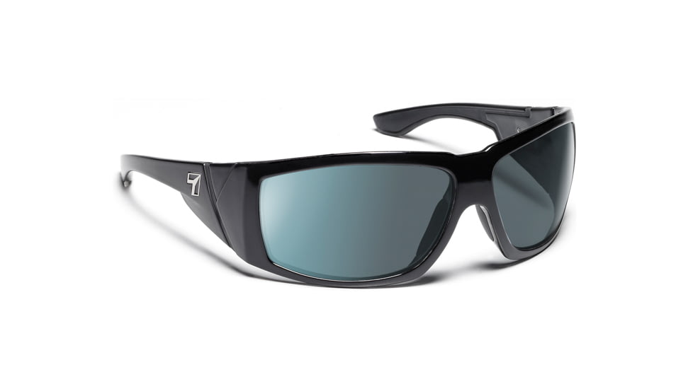 7 Eye Signature Series Jordan Sunglasses,Photochromic Day Night Eclypse Lens,Glossy Black Frame,M-XL 900517