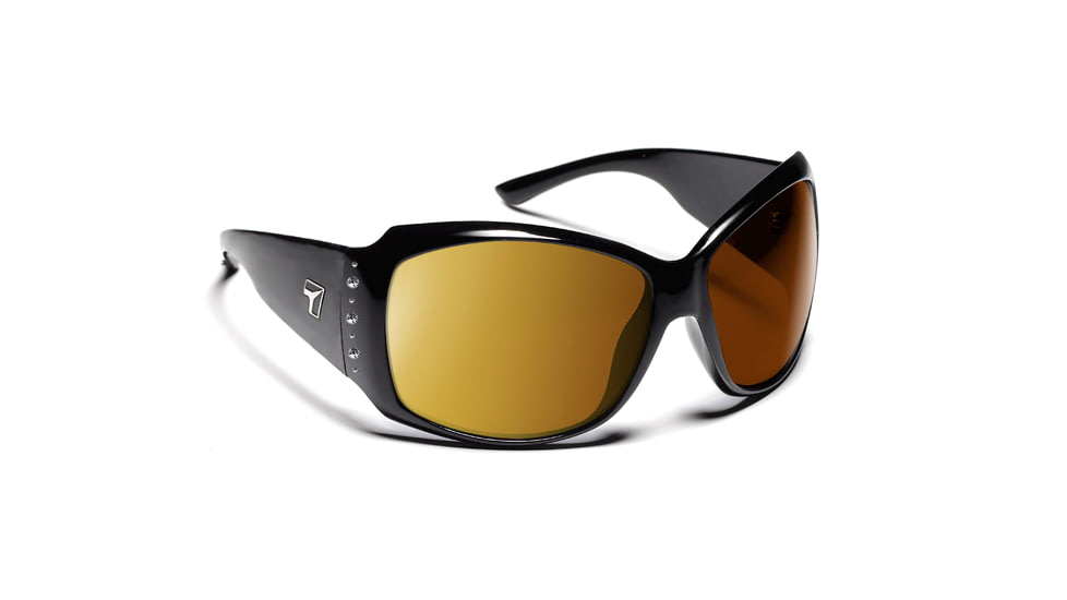 7 Eye Signature Series Natasha Sunglasses - Women's, ColorAmp Copper Lens, Glossy Black Frame, 840526