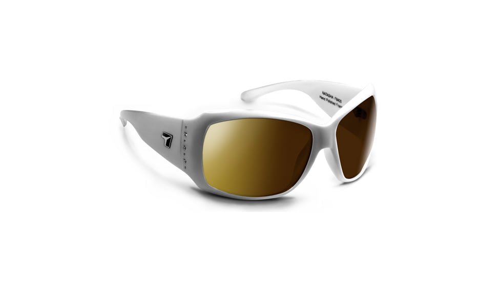 7 Eye Signature Series Natasha Sunglasses - Women's, SharpView Polarized Copper Lens, Glacier White Frame, 840054
