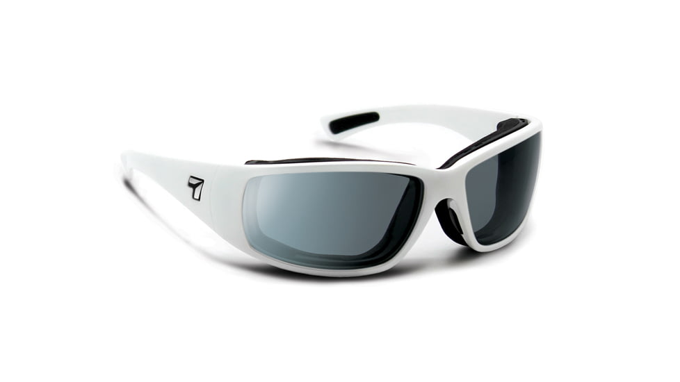 7 Eye Taku Plus/ Photochromic Sunglasses Day Night Eclypse Lens, Glacier White Frame, S-L 270017