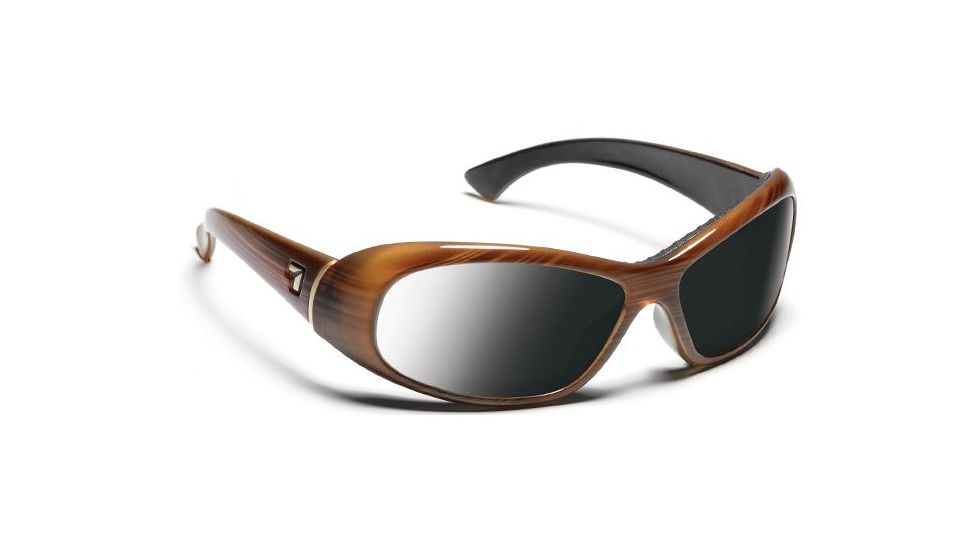 7 Eye Women's Zephyr Sunglasses, DARKshift Extra Dark Photochromic Lens, Sandalwood Frame, S-L 564416
