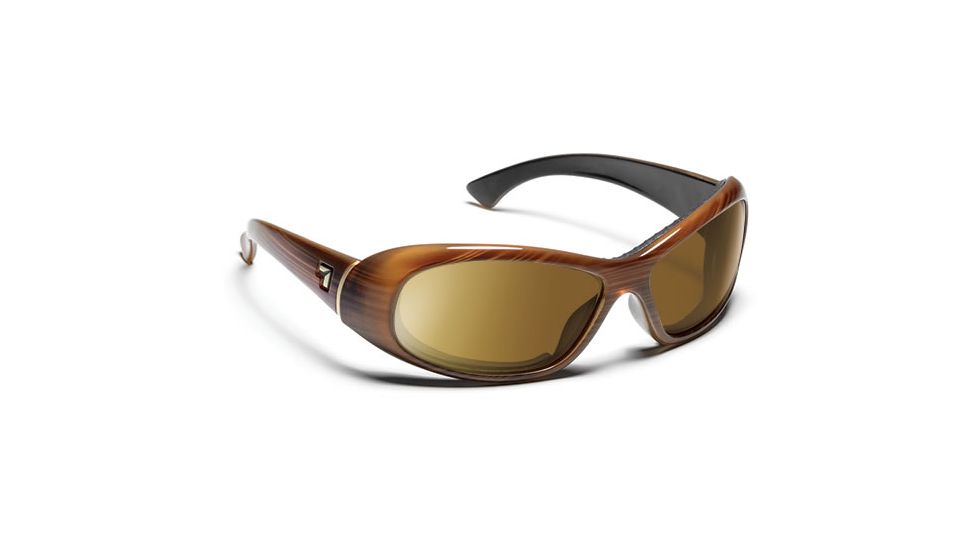 7 Eye Zephyr Womens Sunglasses, Sandalwood Frame, 24 - 7 NXT Contrast Lens 564127 