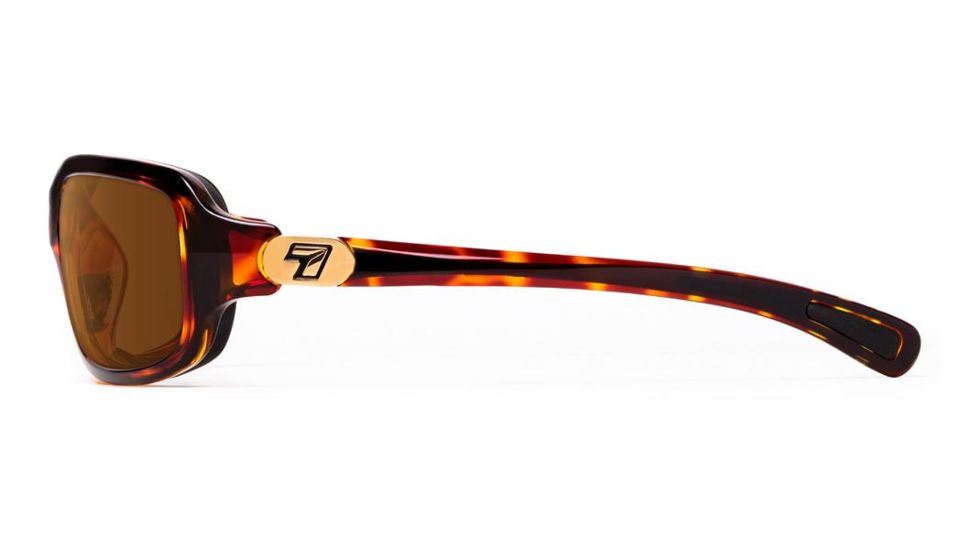 7Eye by Panoptix Air Dam Sunglasses Marin, Black Tortoise Frame, SharpView Polarized Copper Lens, M-L 435554