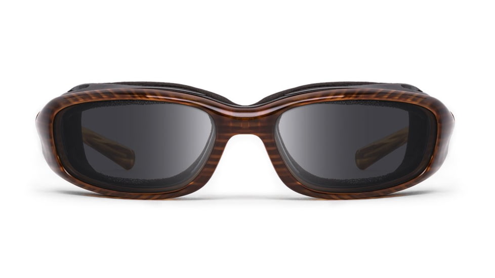 7Eye by Panoptix AirShield Sierra Sunglasses, RX Ready, Brown Stripe Tortoise Frame, SharpView Polarized Gray Lens, S-L 346253