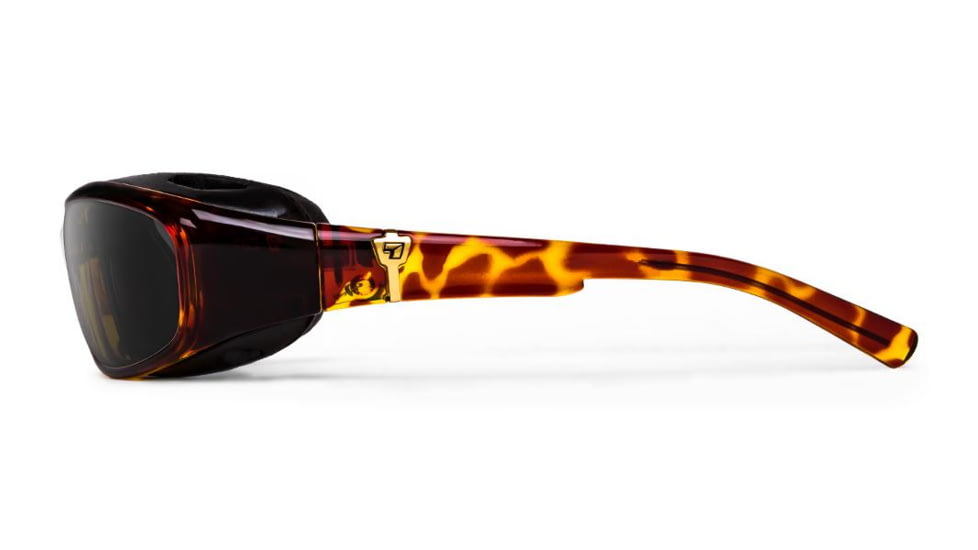 7Eye by Panoptix AirShield Sierra Sunglasses, RX Ready, Light Tortoise Frame, Photochromic Day/Night Eclypse Lens, S-L 346017