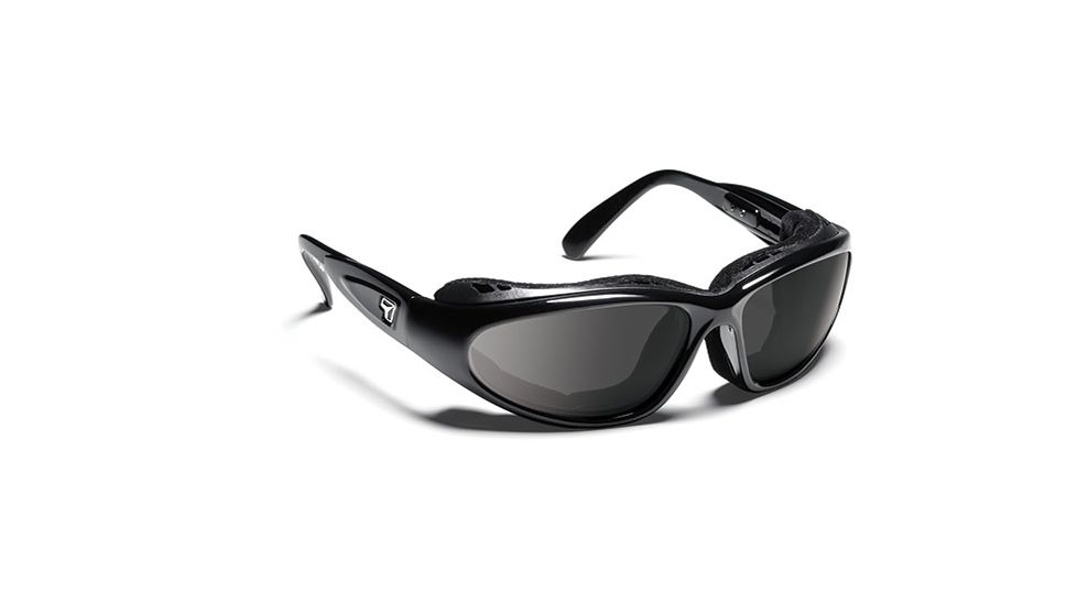 7eye 190541 Cape Airshield Glossy Black Rx Progressive Frames