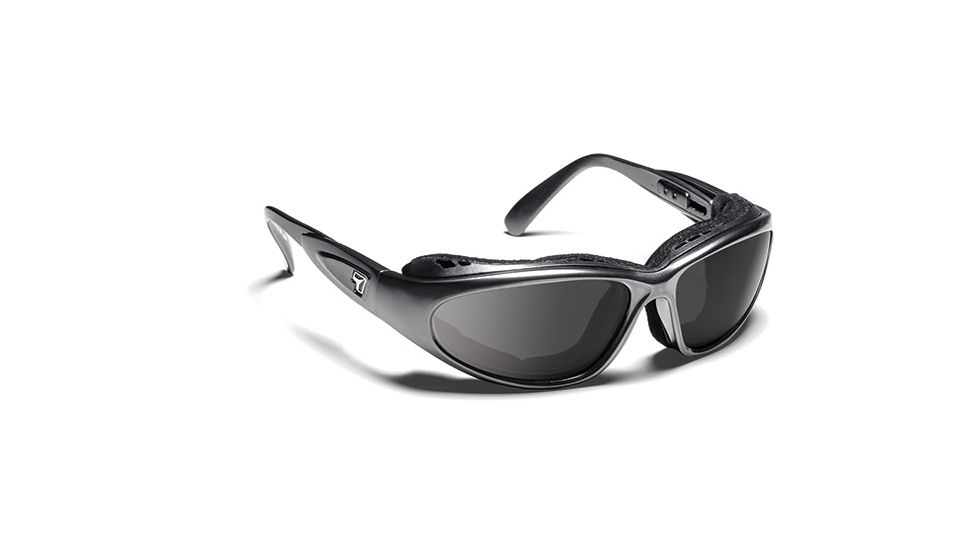 7eye 190341 Cape Rx Progressive Sunglasses Airshield Charcoal Frames