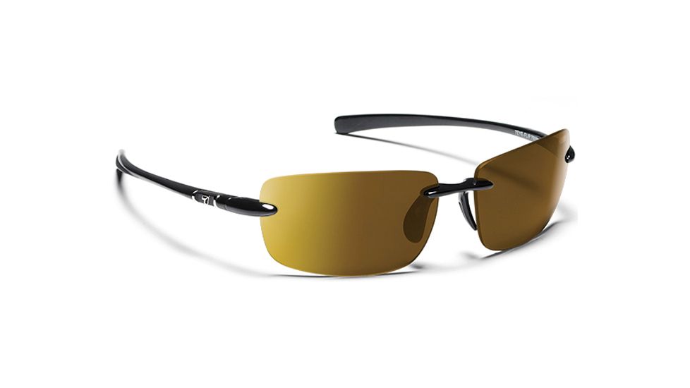 7 Eye 7eye Active Lifestyle Sunglasses Flip, Photochromic 24:7 NXT Lens, Glossy Black Frame, M-L , Men 790528