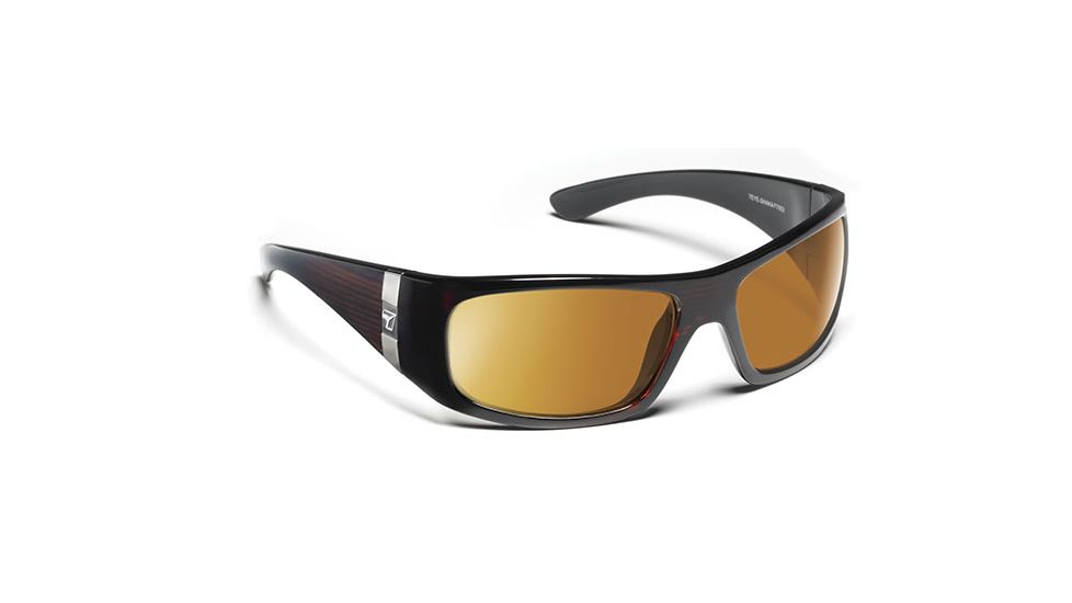 7eye 785244 Mens Shaka Rx Progressive Sunglasses Active Lifestyle Mahogany Frames