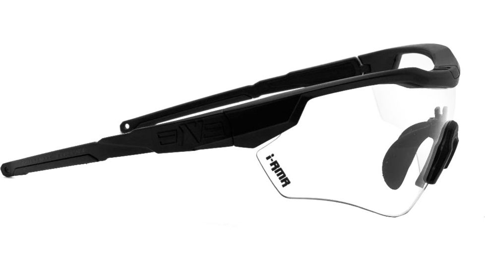 A7 Defense Atlas Eye Protection System Safety Glasses, Clear Lens, Black Frame, A7ATLASC