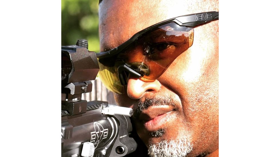 A7 Defense Atlas Eye Protection System Safety Glasses, Photochromic Lens, Black Frame, A7ATLASGS