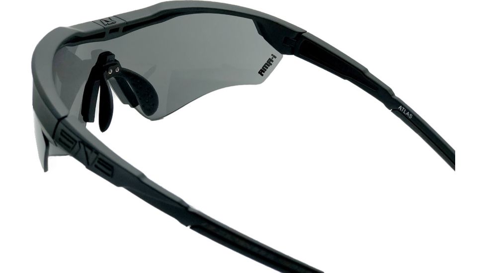 A7 Defense Atlas Eye Protection System Safety Glasses, Tinted Lens, Black Frame, A7ATLAST