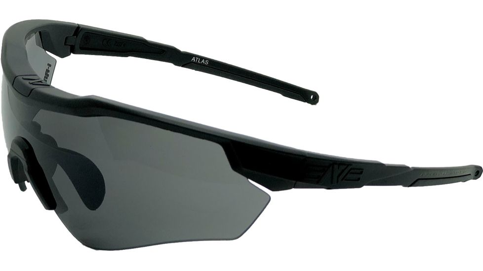 A7 Defense Atlas Eye Protection System Safety Glasses, Tinted Lens, Black Frame, A7ATLAST