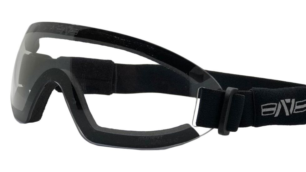 A7 Defense Raptor Ballistic Goggles, Clear Lens, Black Frame, A7RAPTGC