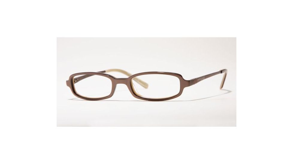 AK Anne Klein AK8063 Eyeglasses with Rx Prescription Lenses 166-4817 - Tortoise/Horr