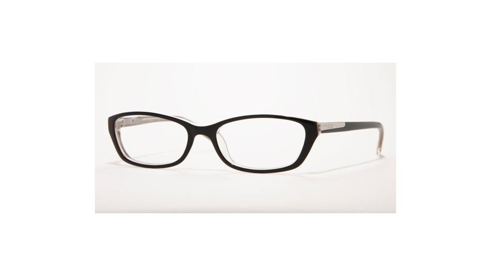 Anne Klein Eyeglasses AK8076 with No Line Progressive Rx Prescription Lenses, Black/Pearl Frame / 52 mm Prescription Lenses