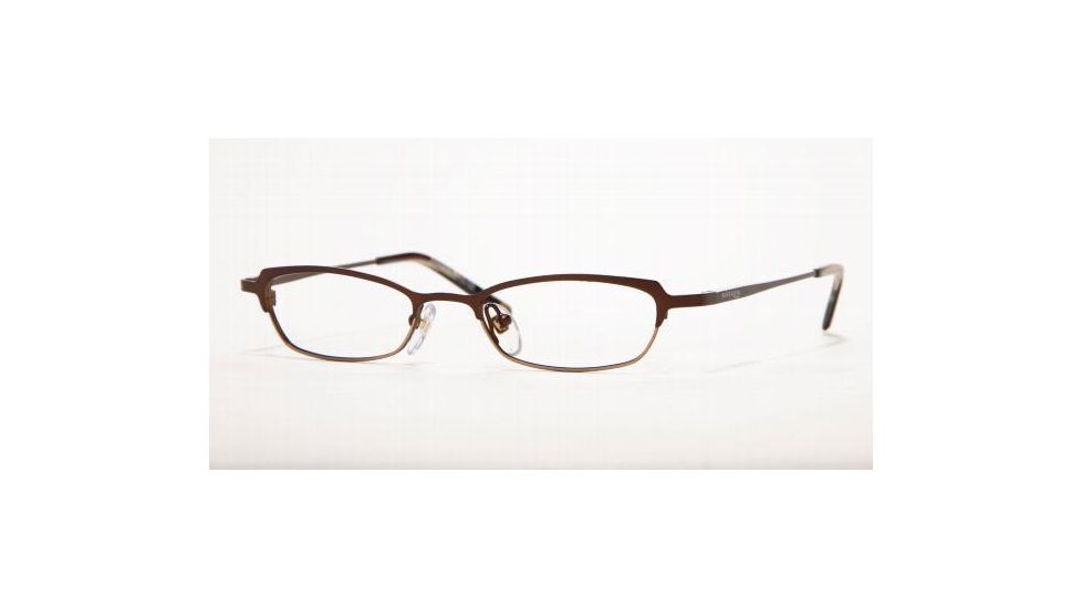 AK Anne Klein AK9088 Eyeglasses with Rx Prescription Lenses, 45 mm Lense Diameter / Taupe/gold Frame