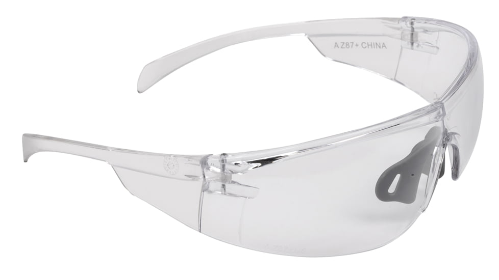 Allen Protector Shooting &amp; Safety Glasses, Clear Frame, Clear Lens, 4139