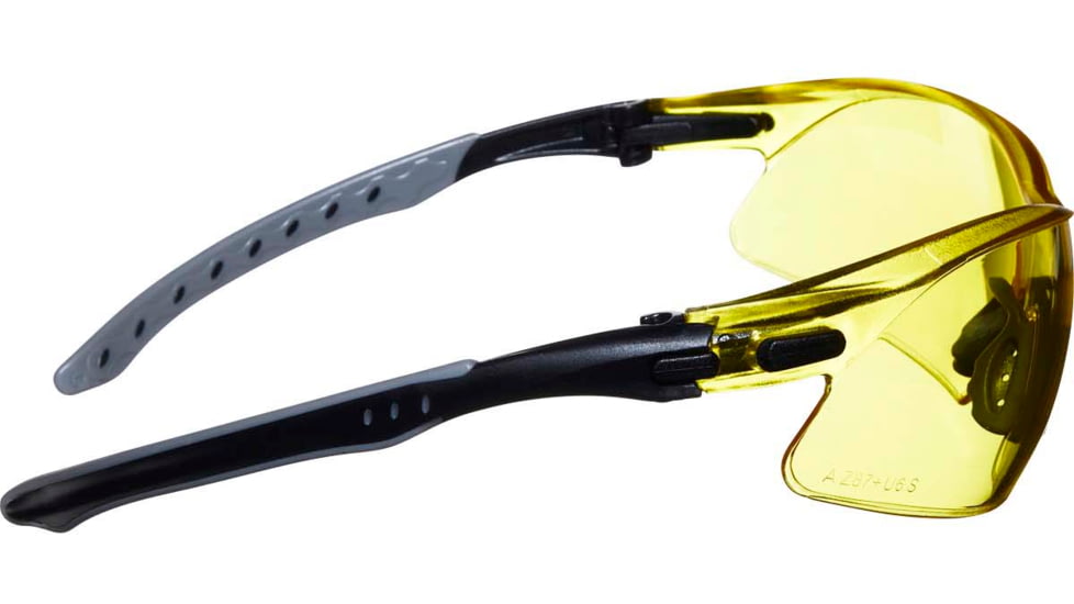 Allen Keen Shooting Safety Glasses, Black/Gray Frame, Yellow Lenses, One Size, 2377