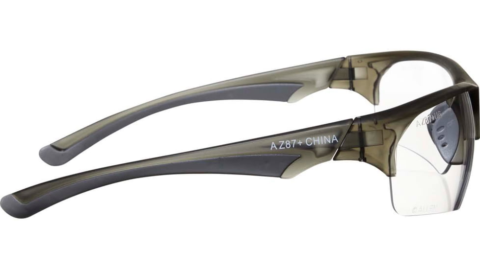 Allen Outlook Shooting Safety Glasses, Smoke Frame, Clear Lenses, One Size, 2383