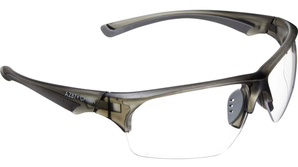 Allen Outlook Shooting Safety Glasses, Smoke Frame, Clear Lenses, One Size, 2383