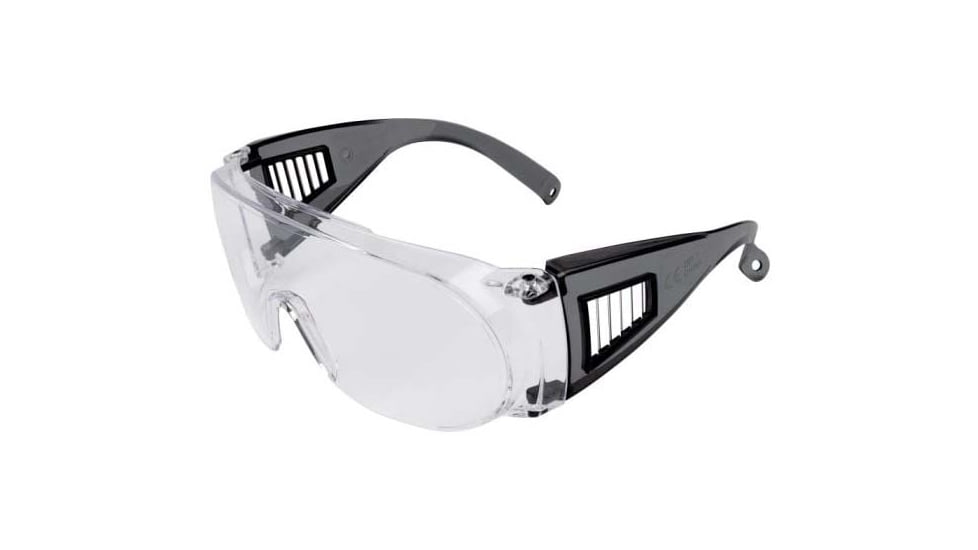 Allen Ultrx Safety Glasses Clear Lens Black Frame, 4180