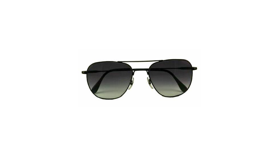 American Optical Original Pilot LE Sunglasses w/ Black Frame and Polycarbonate Gradient Grey Lens BGRGRY-WS145-20-55-45