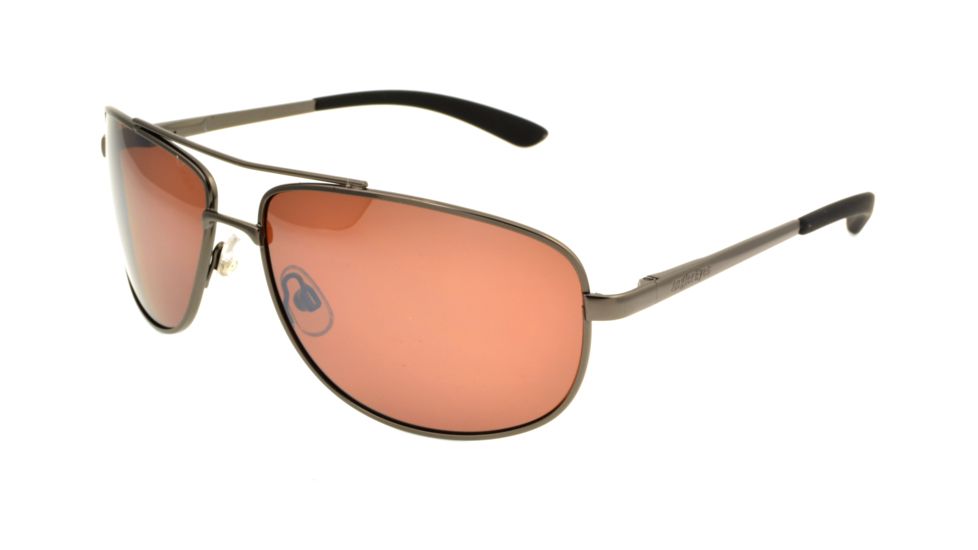 Angler Eyes AE 21 Sunglasses, Matte Dark Gun Frame, Brown Polarized Lens, 10222130.FGX