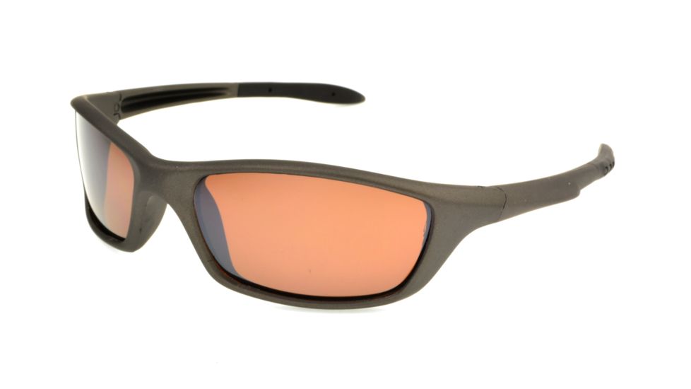 Angler Eyes AE 7 Sunglasses, Dark Rubberized Graphite Frame, Brown Polarized Lens, 10206822.FGX