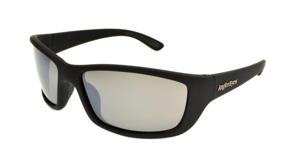 Angler Eyes AE 8 Sunglasses, Matte Black Frame, Smoke Polarized Lens, 10206824.FGX