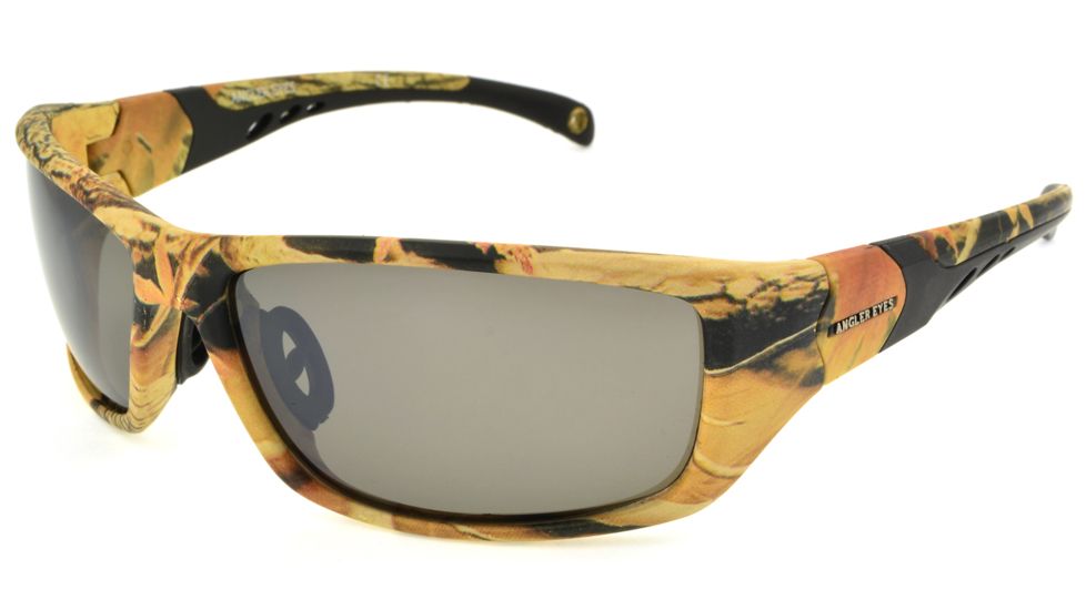 Angler Eyes Sockeye Sunglasses, Bark Camo Frame, Smoke Polarized Lens, Polarized, 10222138.FGX