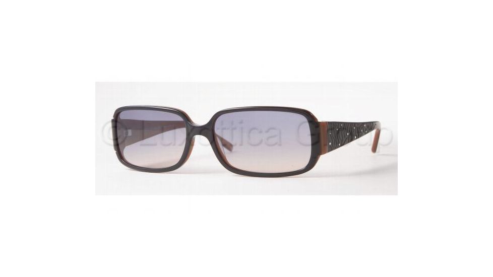 Anne Klein AK 3104 Sunglasses Styles Olive Sheer Frame / Dark Brown Solid Lenses, 205 06 5716